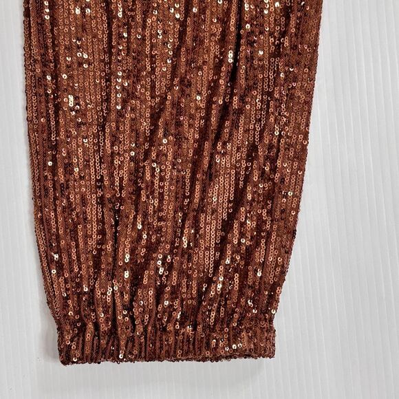 Free People Morelia Sequin Joggers Sz L Boho Glam Whimsy Party Celebration - Picture 9 of 11